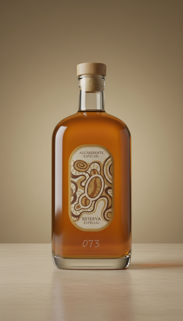 Special reserve aguardiente handwritten batch